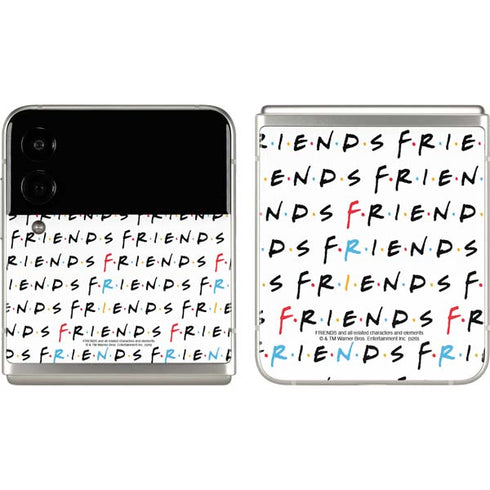 Warner Bros FRIENDS Pattern Galaxy Z Flip3 5G Skin